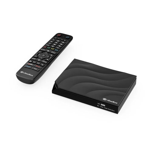vSeeBox V6 Max (2025) Android TV box with remote control